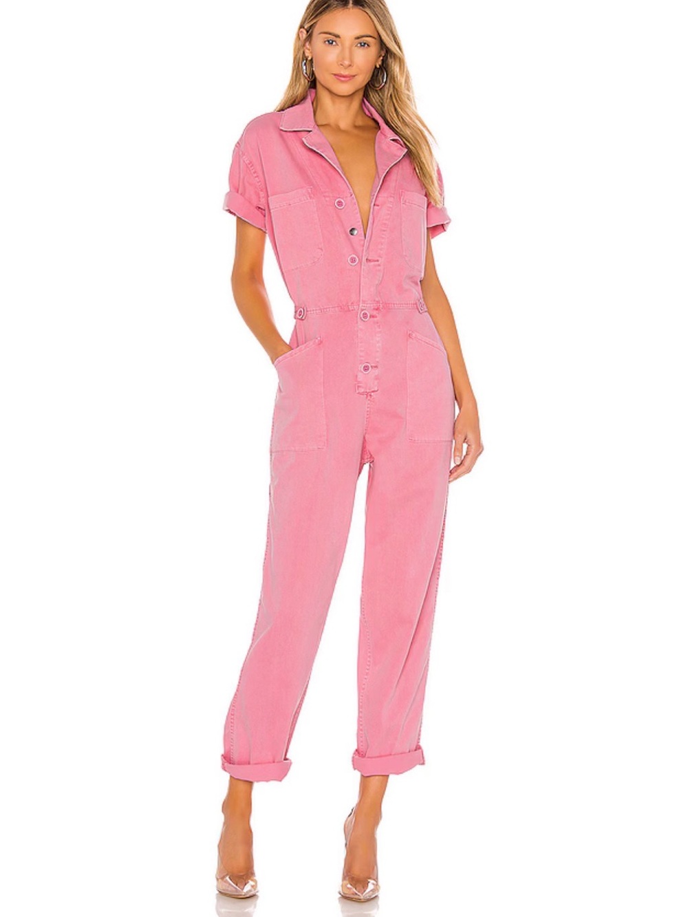NWT Pistola Grover Jumpsuit in Flamingo Sz L